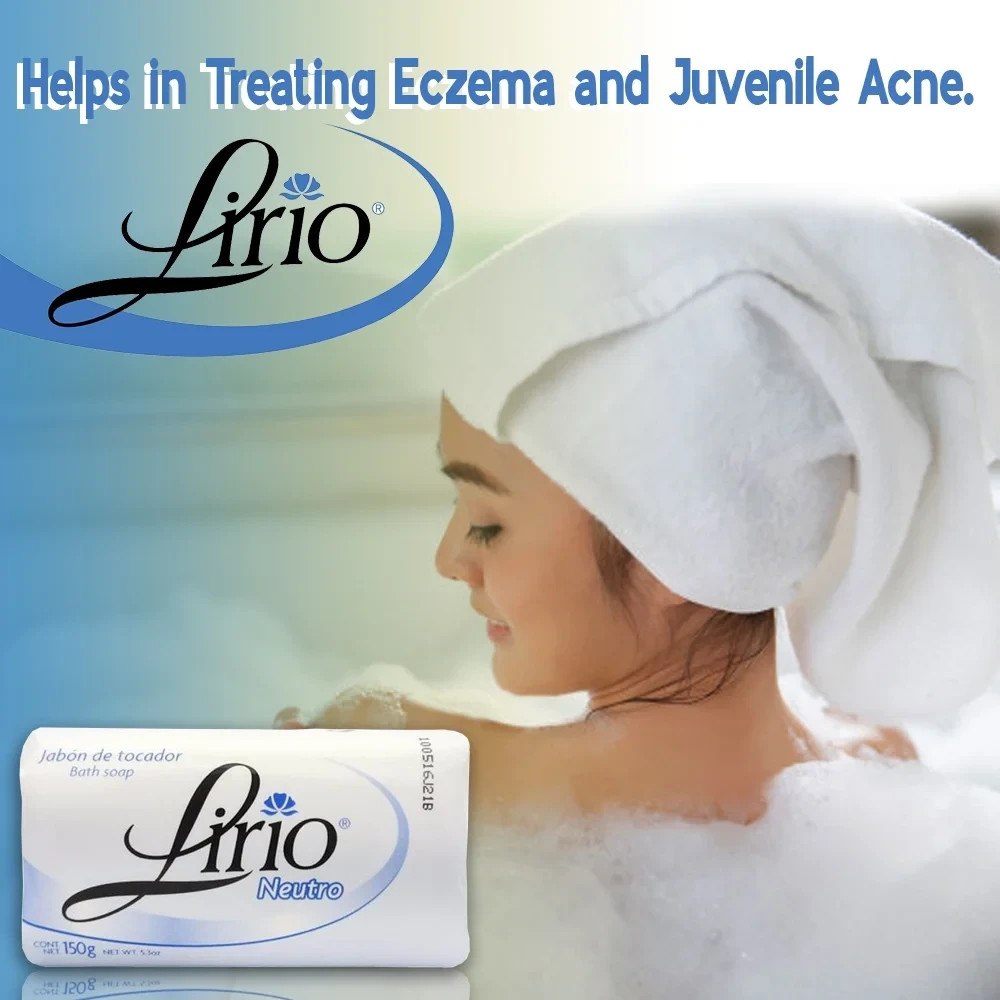Lirio Neutro Bar Soap. Neutral Base, Anti-Acne and Eczema Treatment Soap – 6PCS