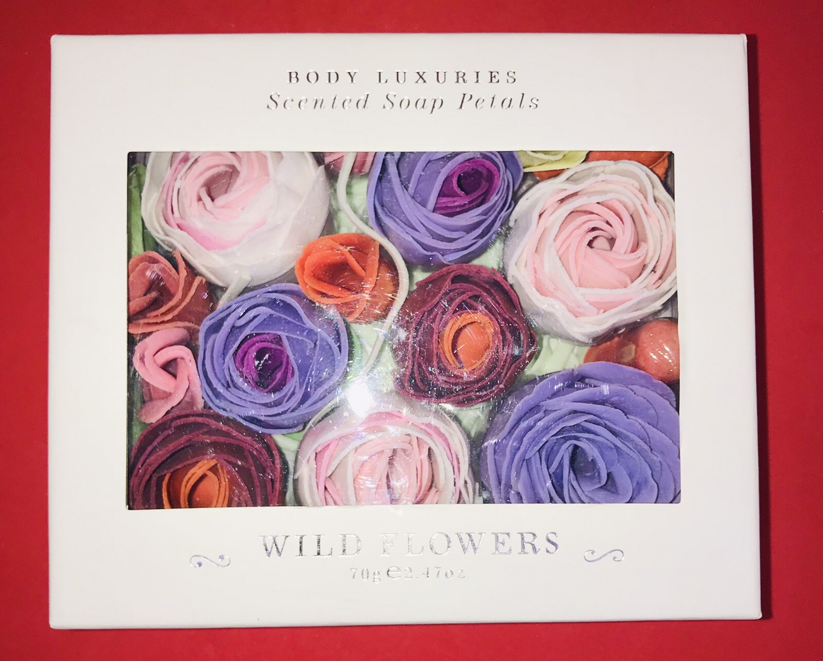 Body Luxuries Scented Bath Soap Petals Rose & Wild Flowers 2.47oz 70g NEW