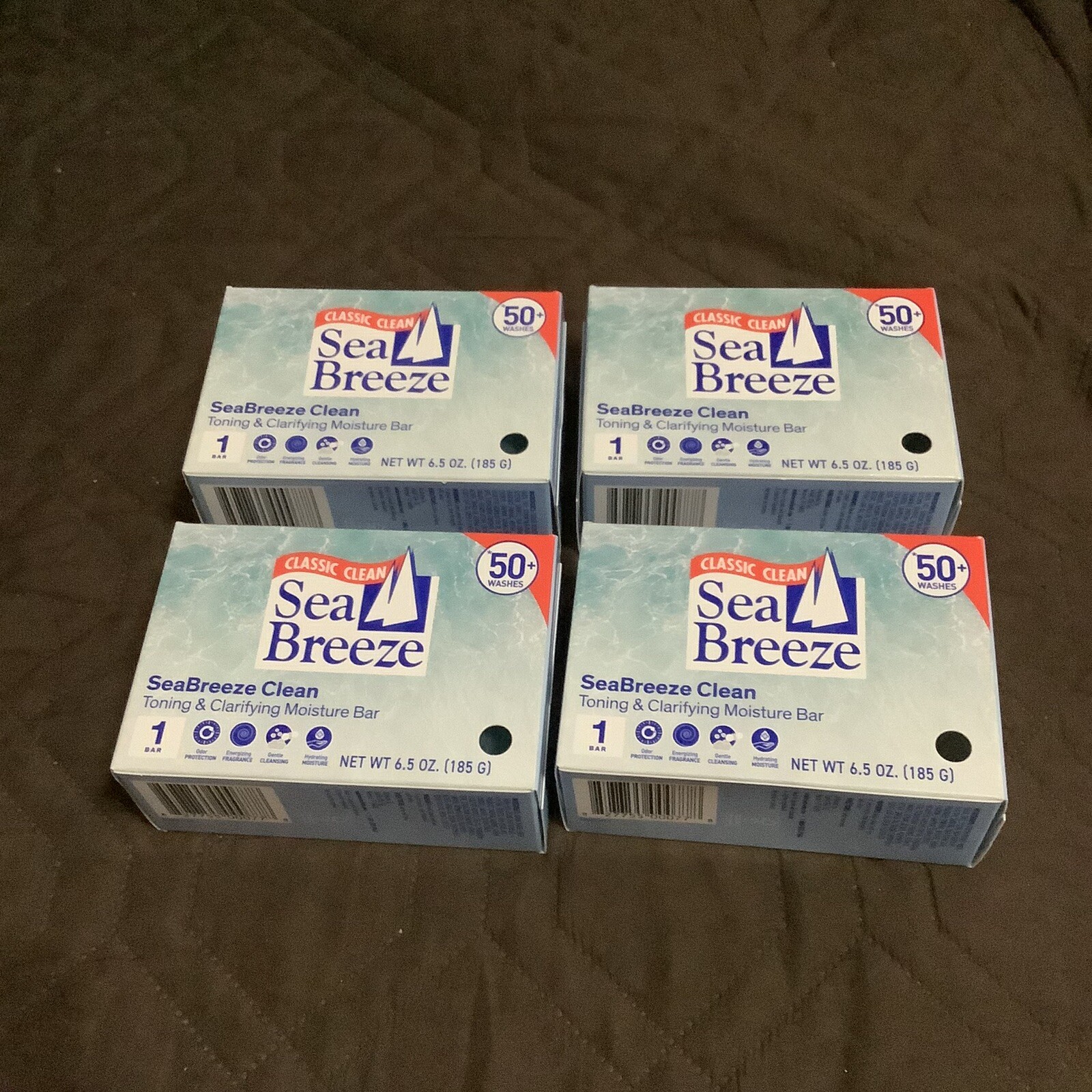 4 x Sea Breeze Classic Clean SeaBreeze Clean Toning Clarifying Moisture Bar