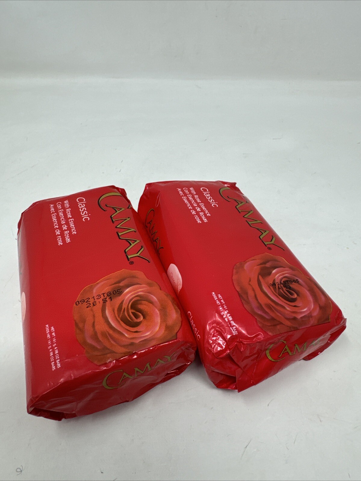 Camay Classic Bath Bar Soap Rose Essence Pack Of 2 4.98 oz. each. Unilever New