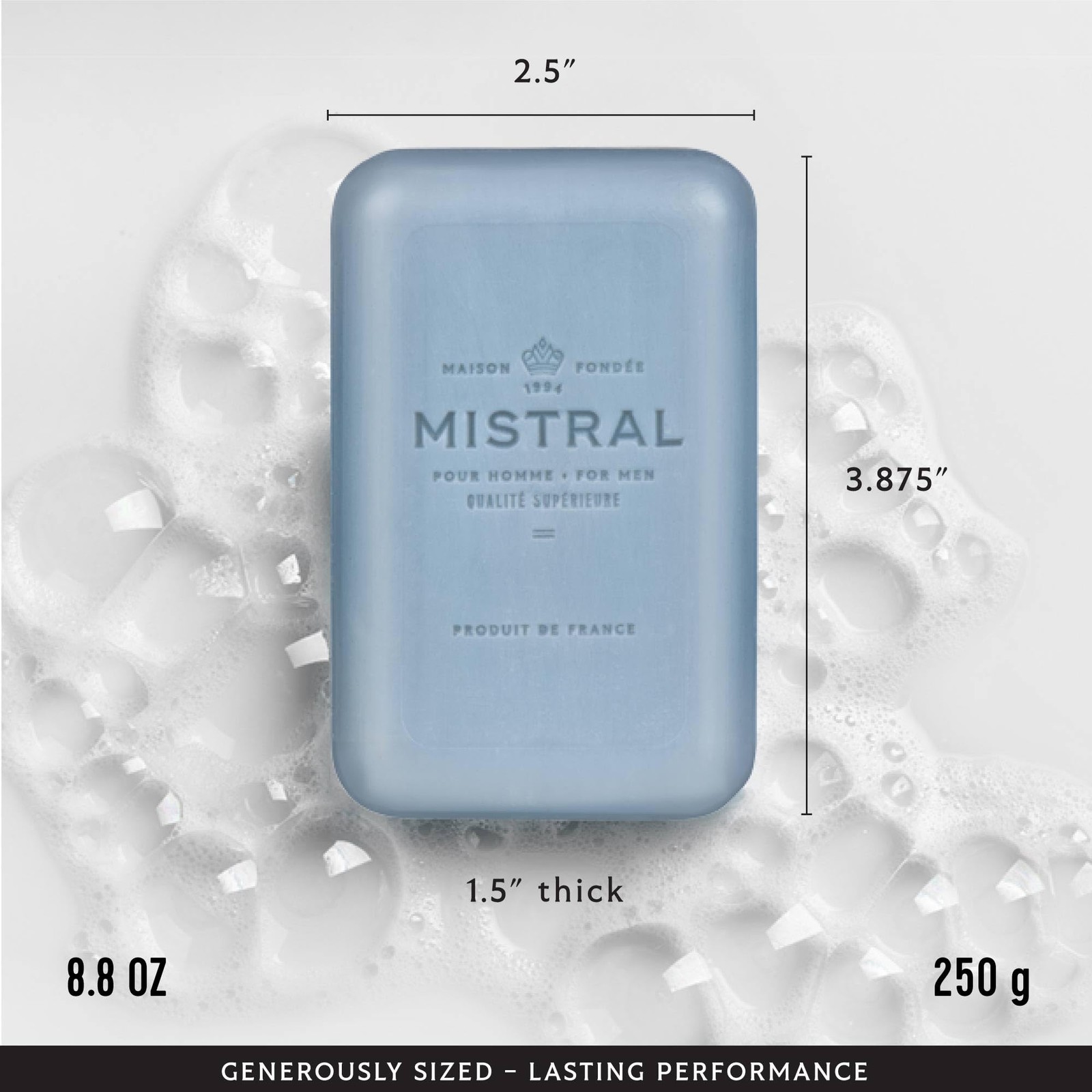 Silver Agave Luxury Bar Soap for Men | Men’s Natural Soap Bar | Paraben, Phth…