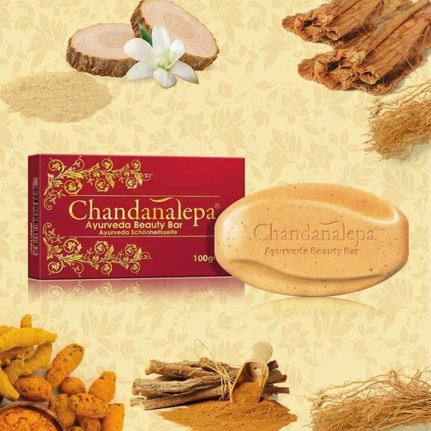 Chandanalepa Ayurveda Herbal Beauty Soap Natural Healthy Skin Bar / 100% Natural