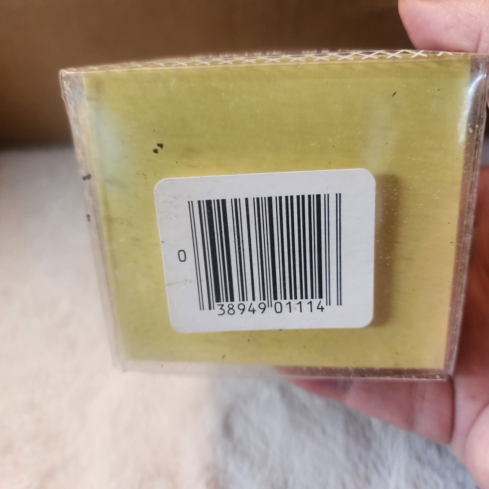 NOS Vtg Bouquet de Bain Perfumed Guest Soap Yellow Swan w/Roses