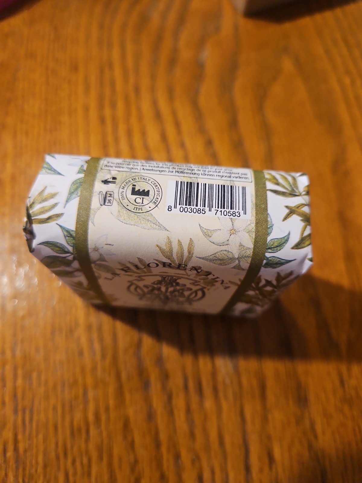 Olivo Monoi Bar Soap 3.7oz 106g Made In Italy Brand New