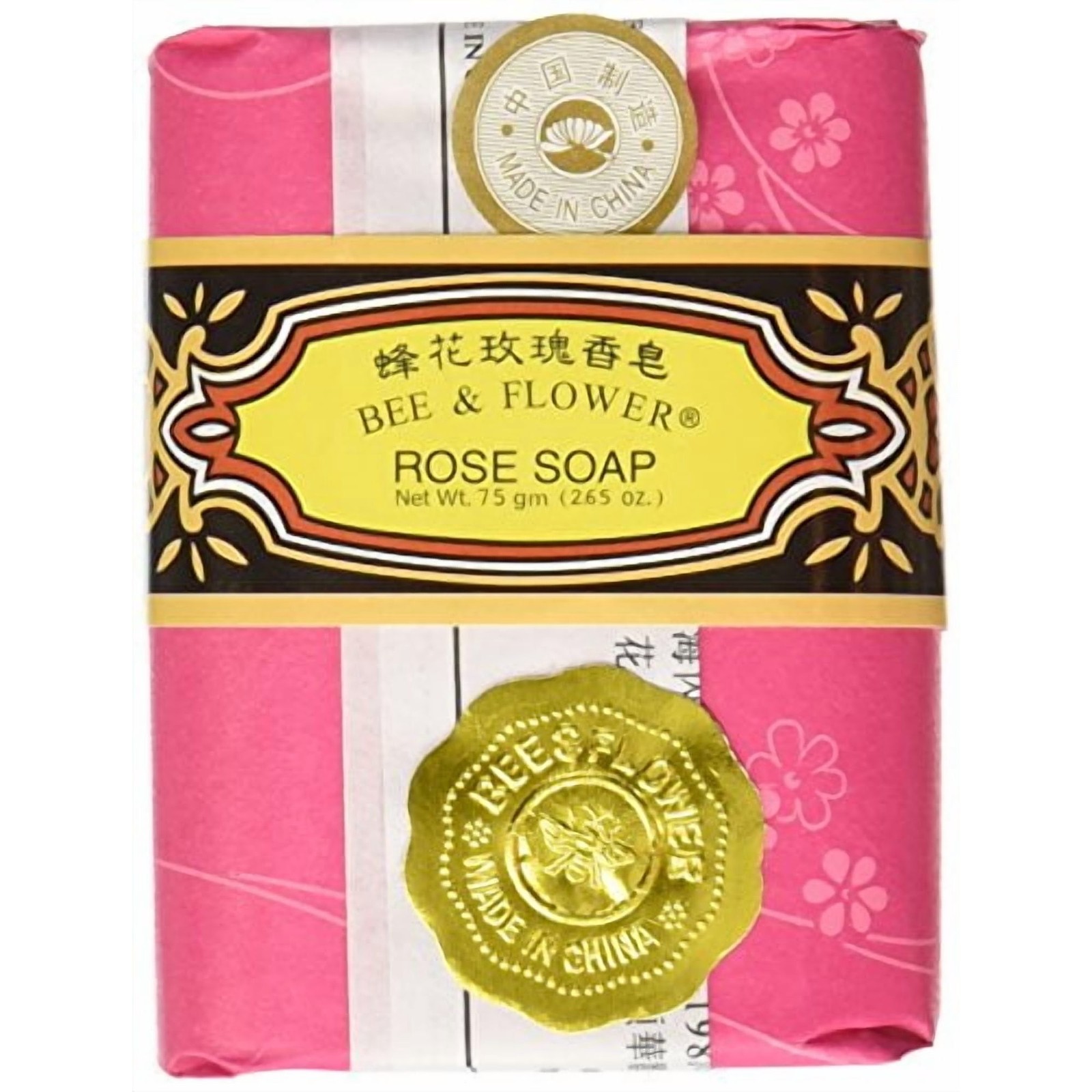 Chinese BEE & FLOWER Soap Rose 2.65 oz