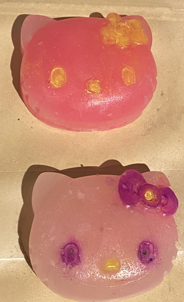 Handmade Hello Kitty Kawaii Cat Face Soap Glycerin Bar Soap