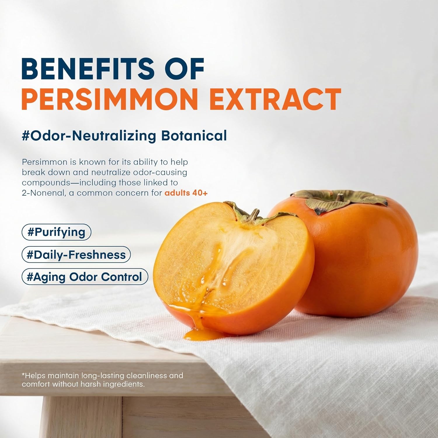 ProBliva Persimmon Soap for Aging Odor: Purifying & Odor-Neutralizing, 2 Bars