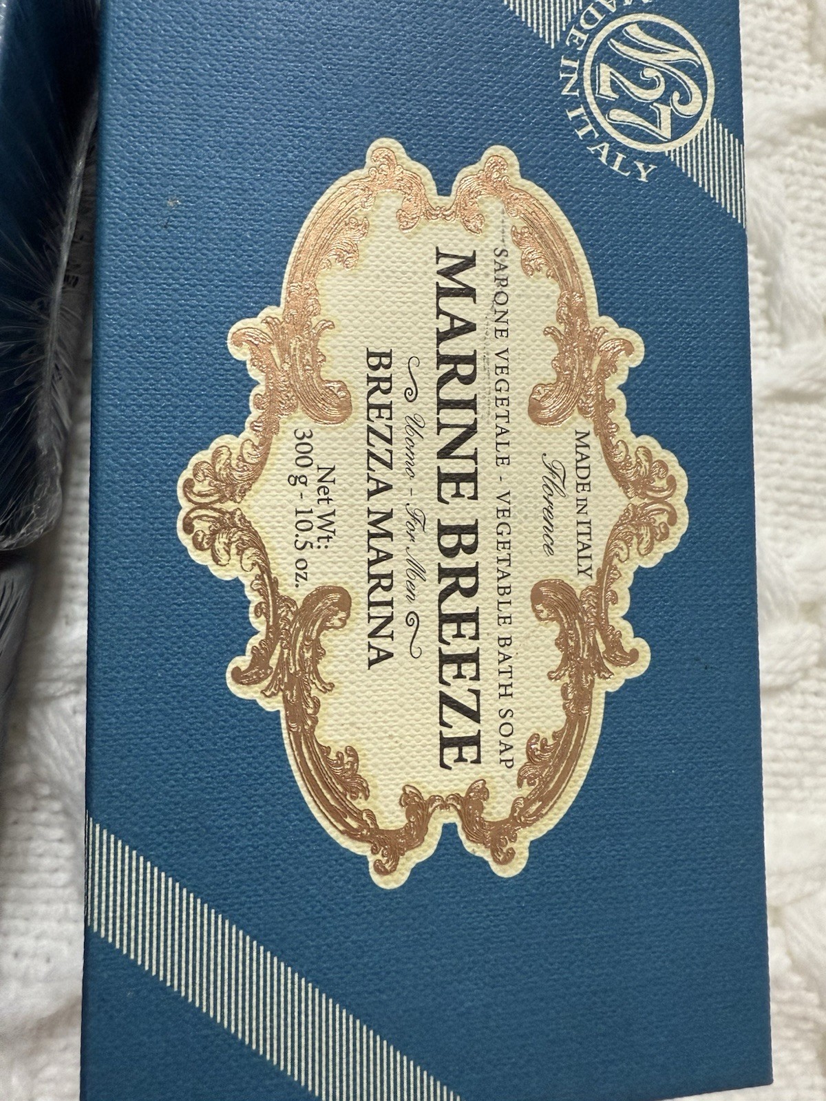 2 pcs SAPONERIE MARIO FISSI SRL 10.5 OZ MARINE BREEZE Men Bar Soap GIFTBOX Italy