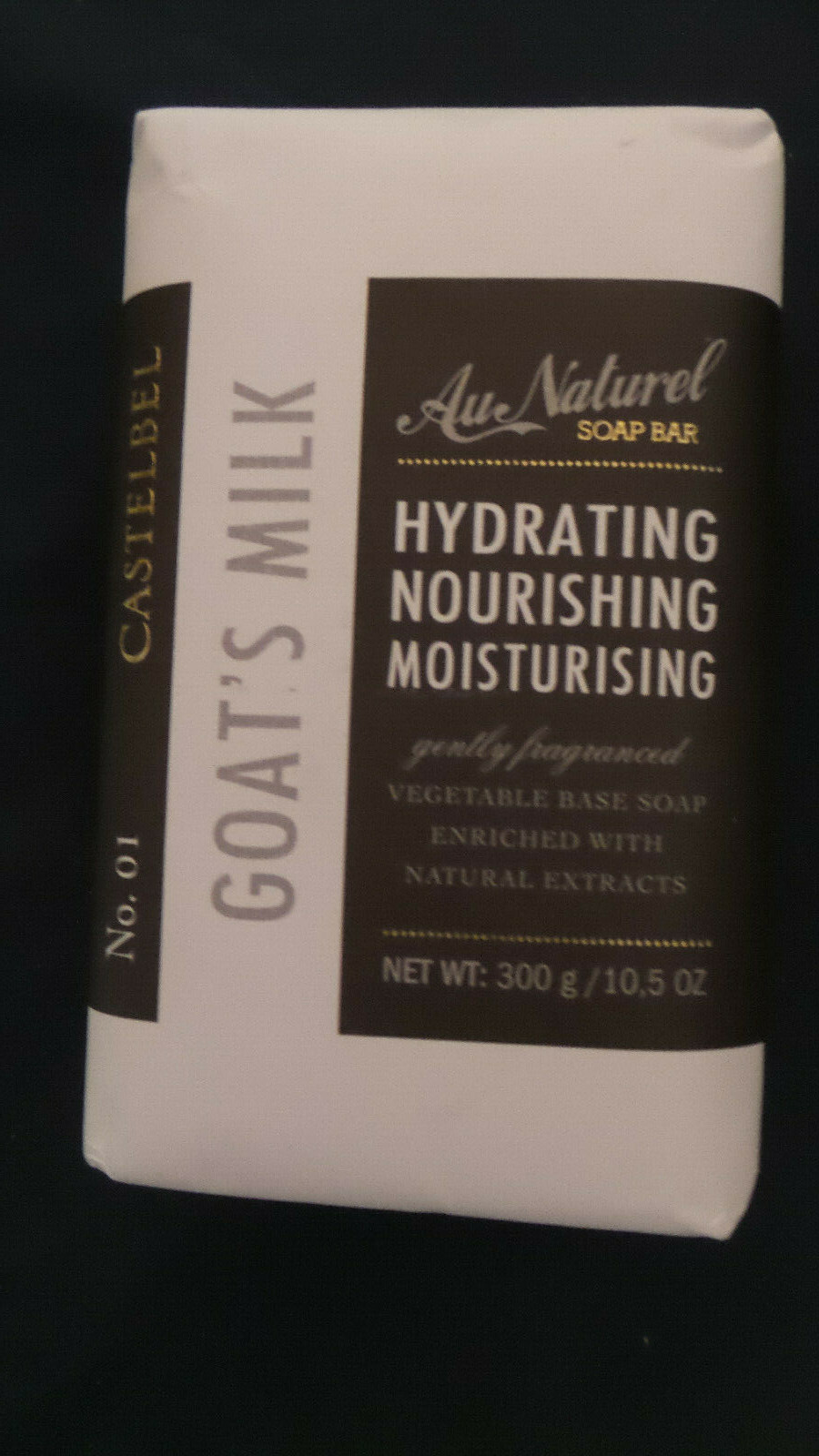 Goat’s Milk Au Naturel Soap Bar by Castelbel Vegetable Based 10.5 oz New