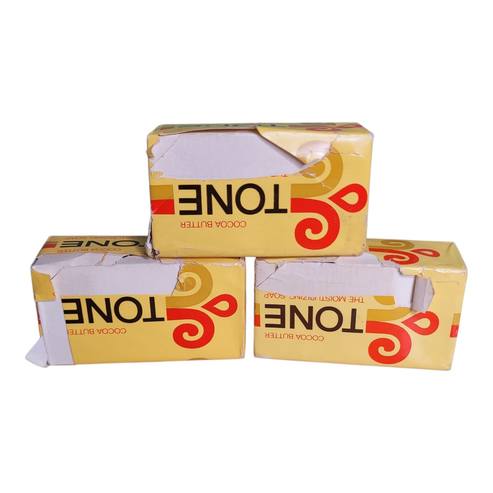 VTG Tone with Cocoa Butter Moisturizing Skin Care Bar Soap 4.75oz NOS Bundle x3