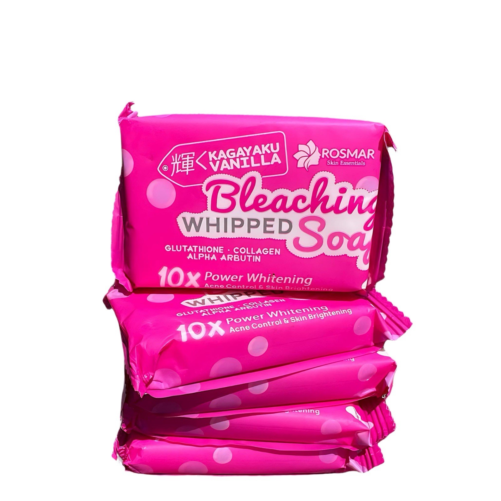 Rosmar Kagayaku Vanilla Bleaching Whipped Soap 5pcs X 75g
