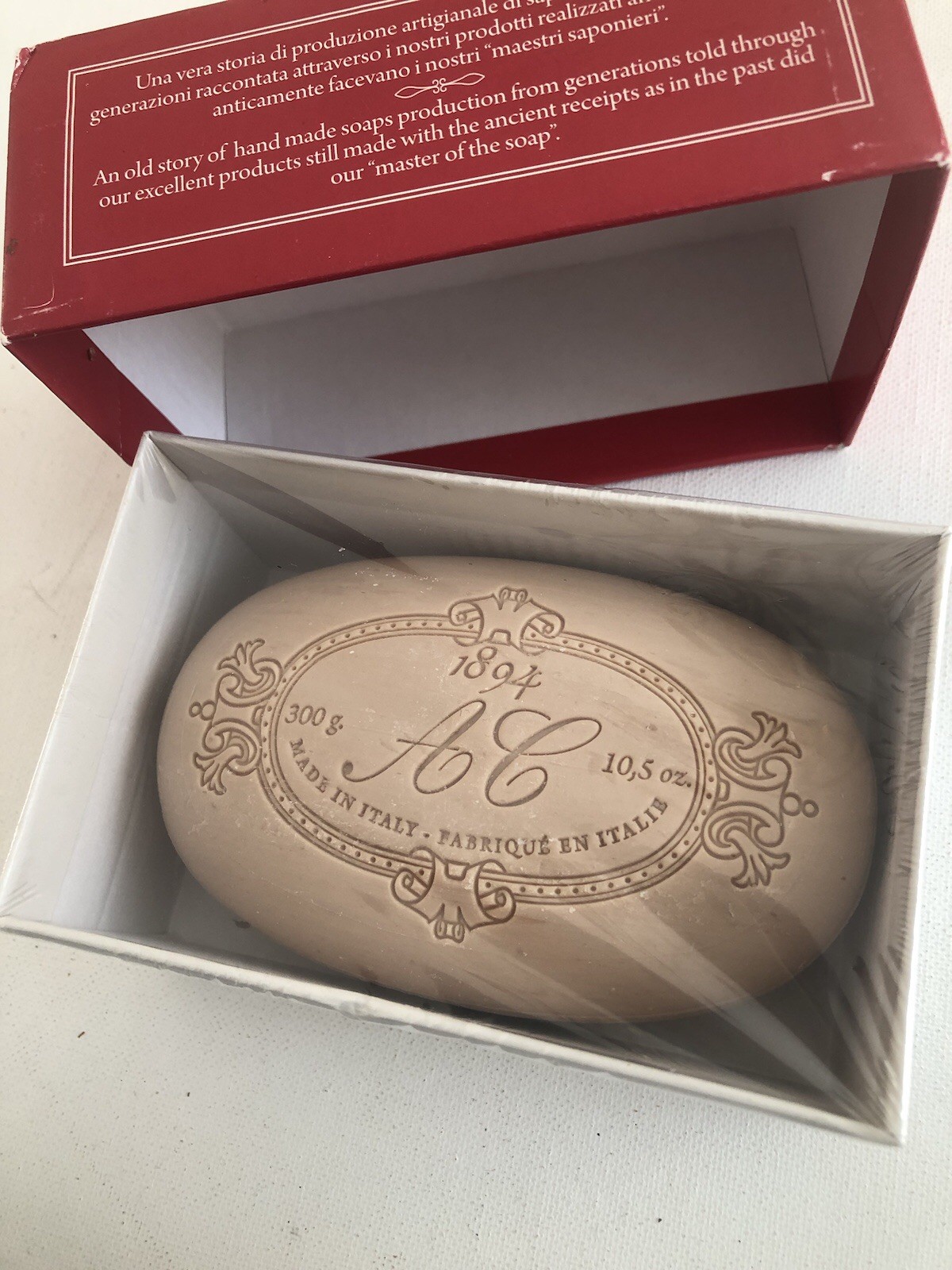 Saponerie Mario Fissi Almond Handmade Tuscany Soap Made In Italy New 10.5 Oz