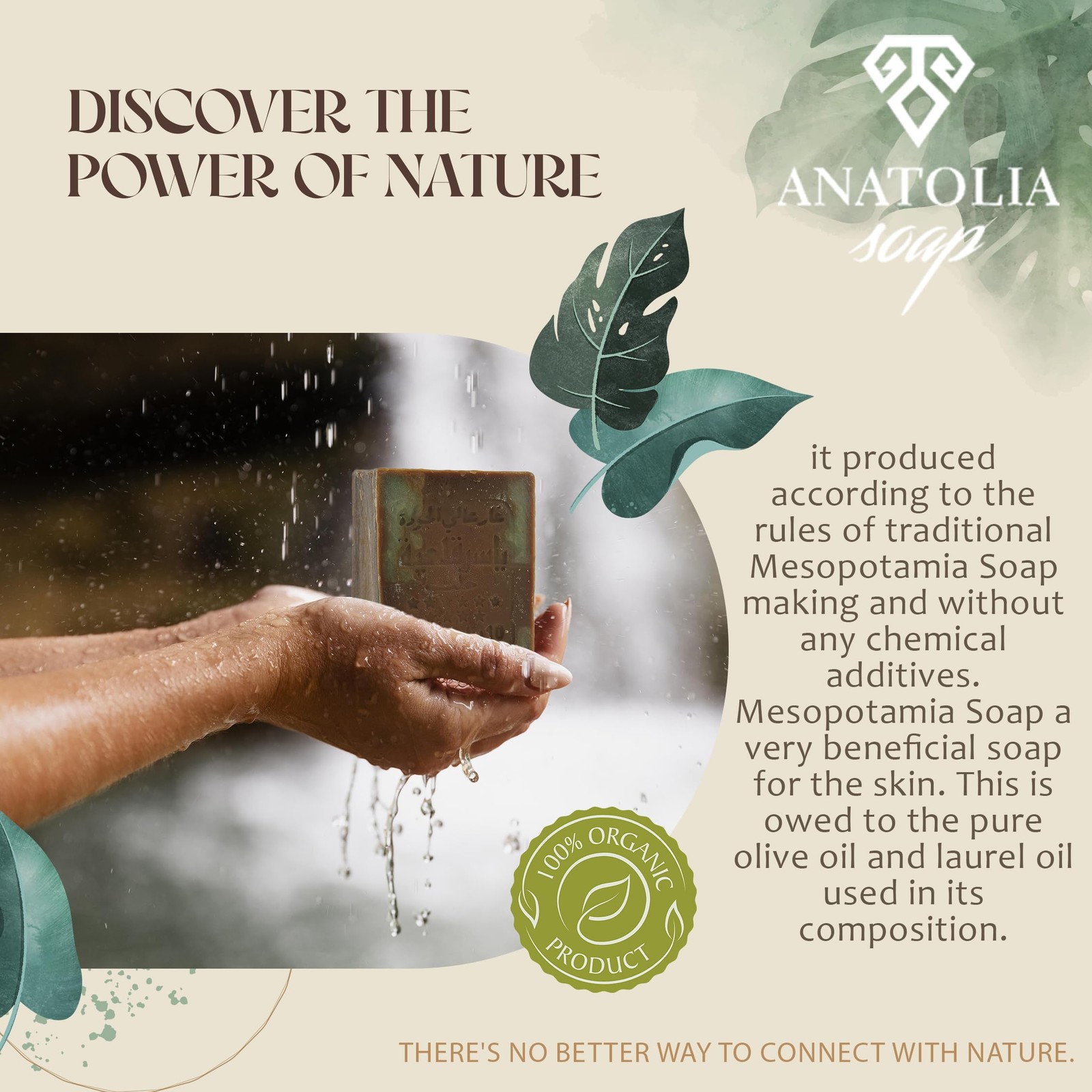 Anatolia Soap Organic Handmade Natural Castille Body For Men Women ( Laure…