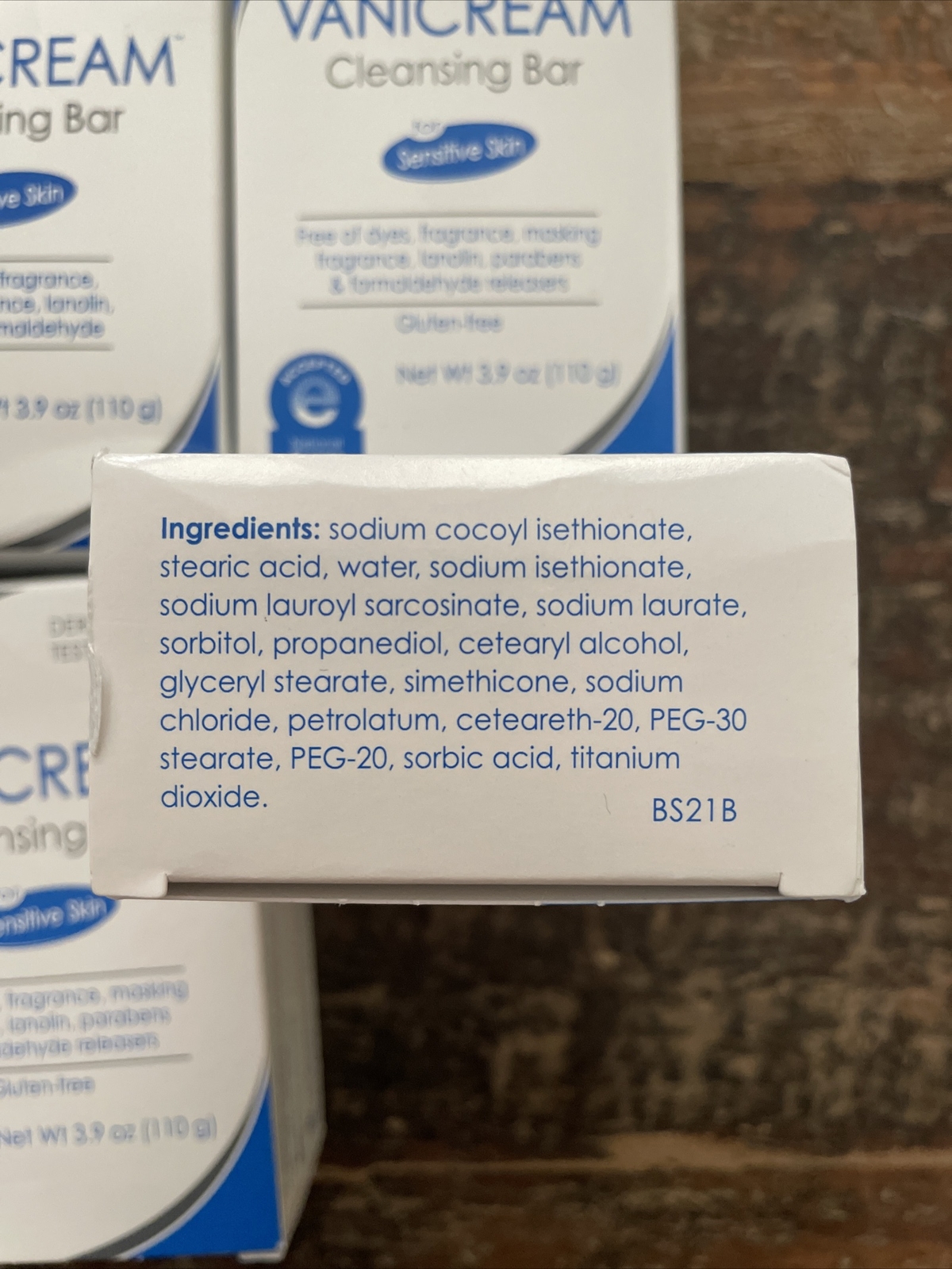 Vanicream Full-Body Cleansing Bar for Sensitive Skin – 3.9 oz – 4 Pack