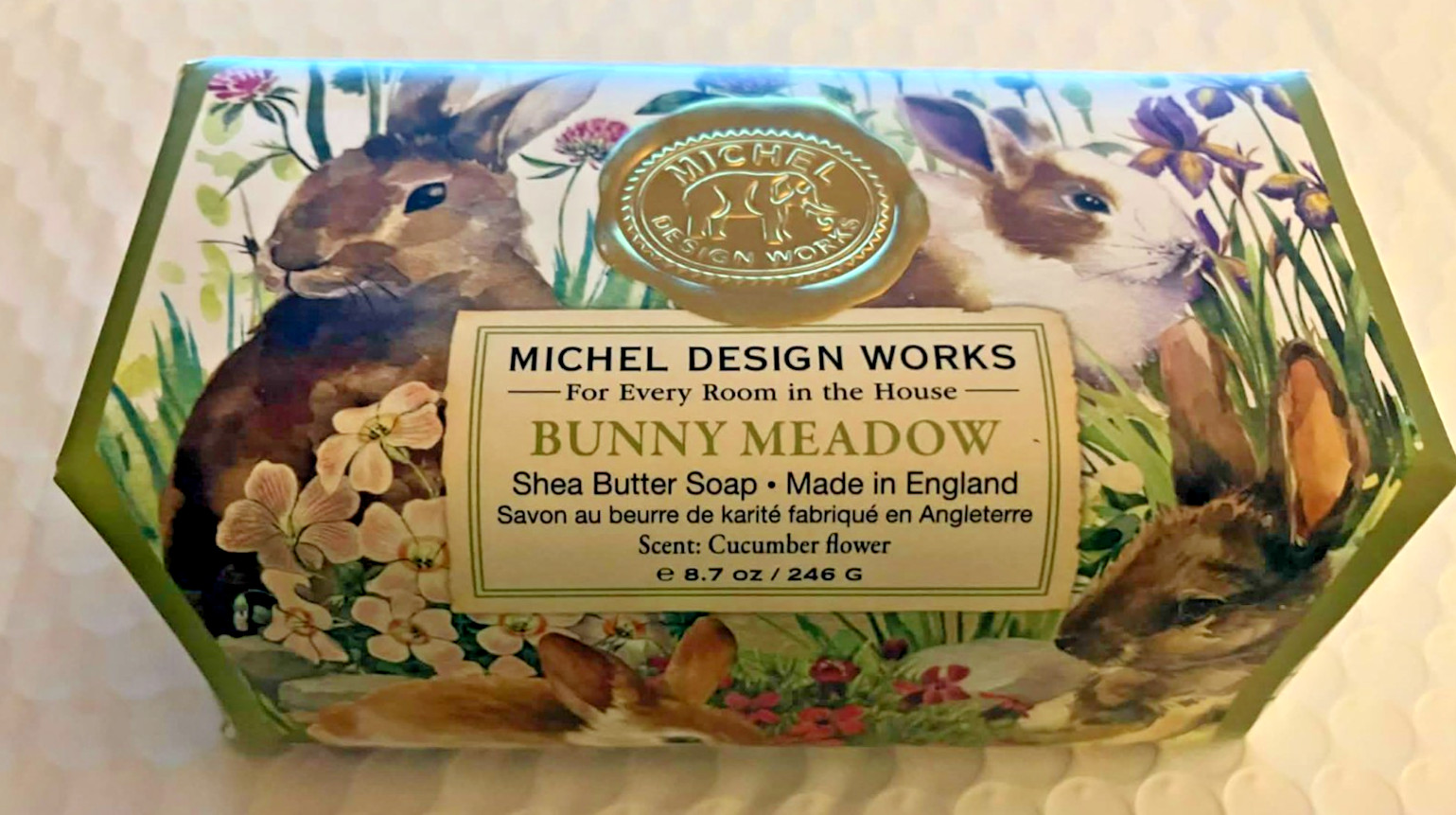 BUNNY MEADOW Michel Design Works scented soap with moisturizing shea butter NEW