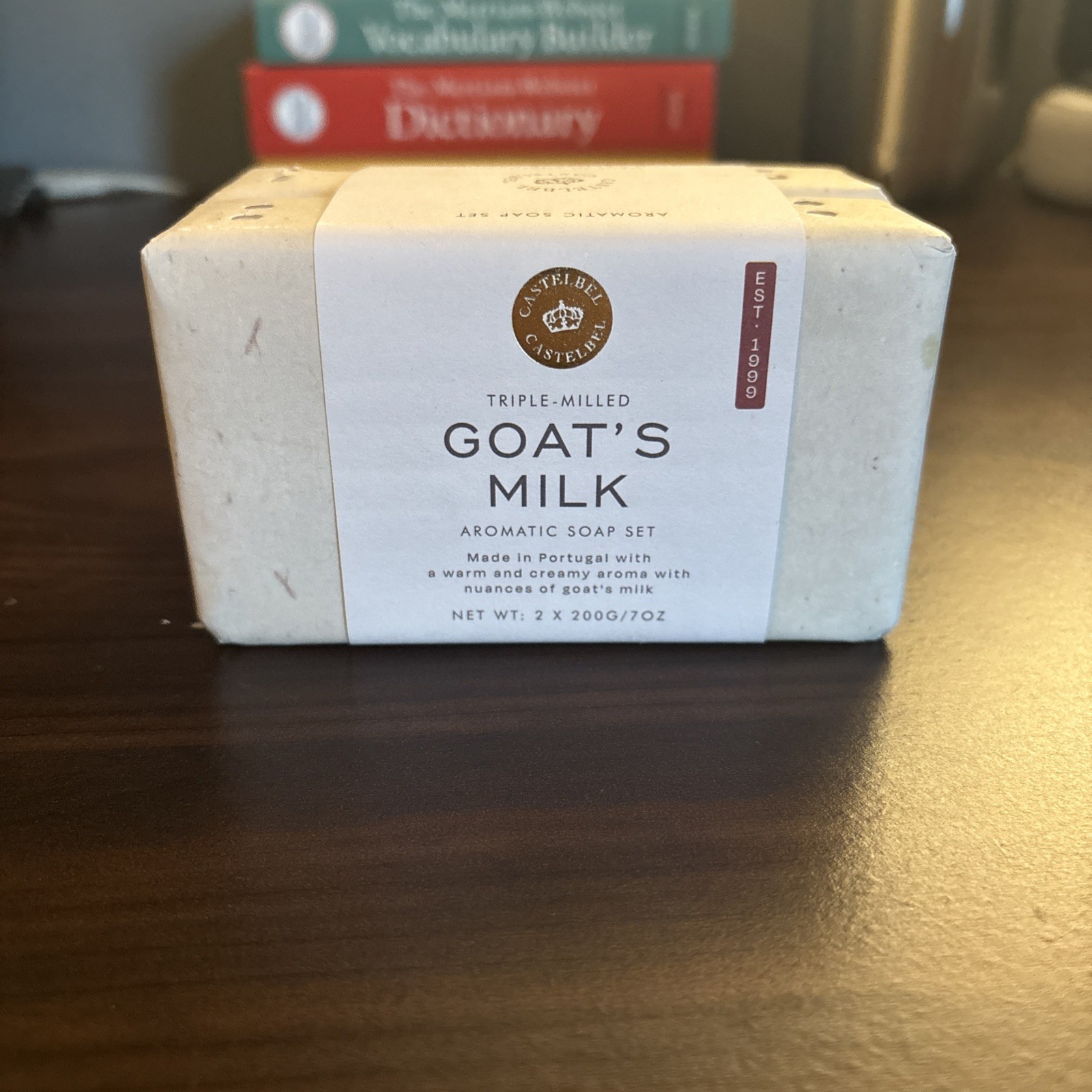 Castelbel Goat’s Milk Scented Soap Set 2 x7oz. Bar Soaps