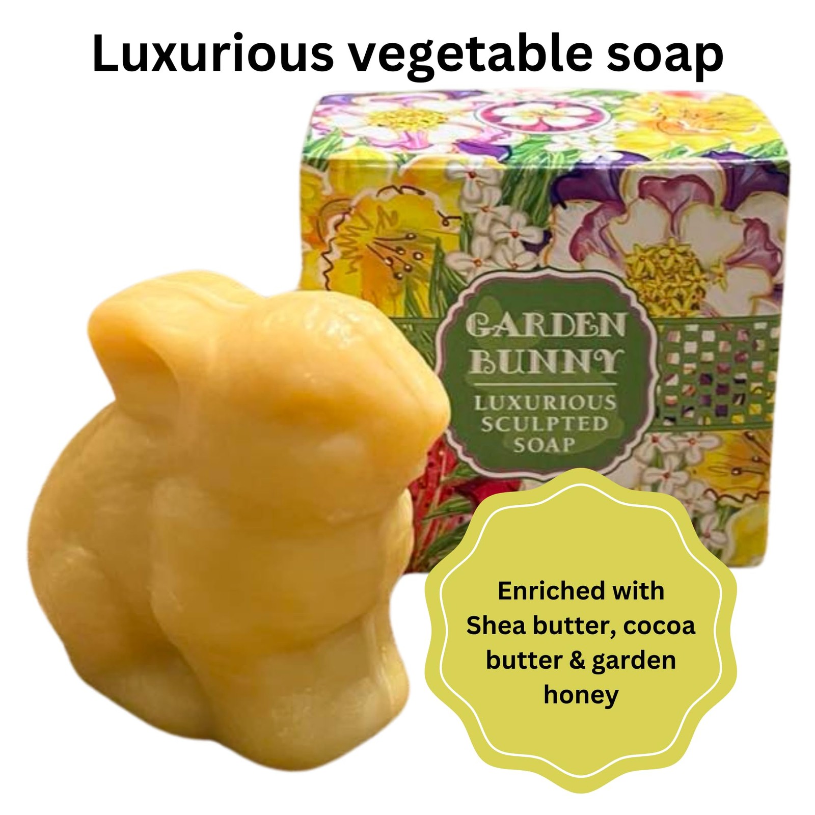Sculpted Bunny Soap Set by Greenwich Bay Trading, 3 oz Each, 4 Pieces – Love,…