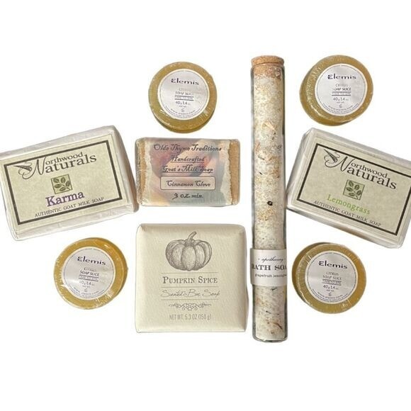 Bundle of Brand New Handmade & Non Handmade Soaps & Bath Salts (9 Item Bundle)