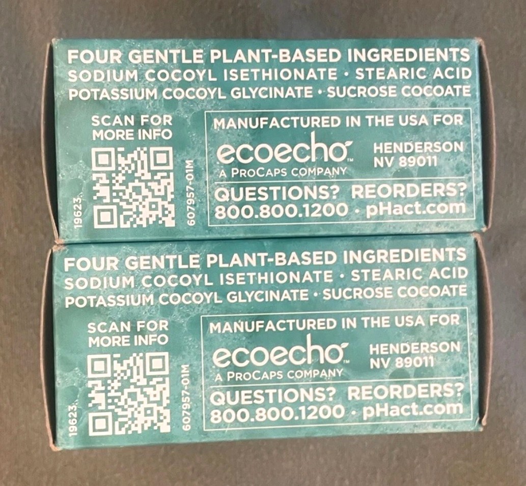 Andrew Lessman pHact Moisturizing Fragrance Free Bar Soap 4.25 oz Set of 2