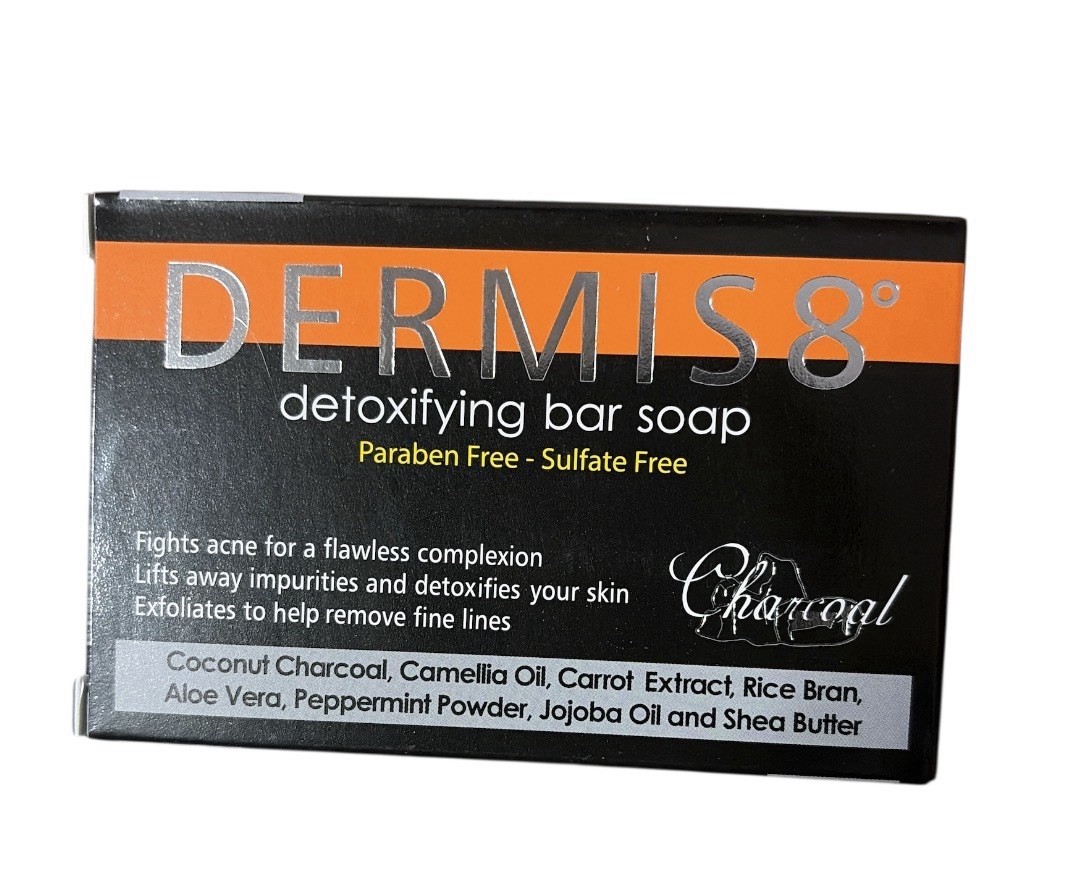 DERMIS 8° Detoxifying Bar Soap Peppermint Paraben-Free 7 oz Body Face