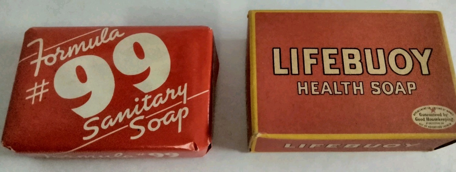 VTG New Retro (Lot Of 2) Formula 99 Soap And Lifebouy Health Soap.