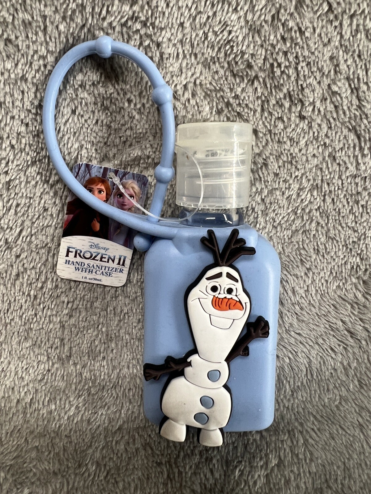 Lot Of 3 Disney Frozen II Hand Sanitizer Gel with silicon case new Backpack