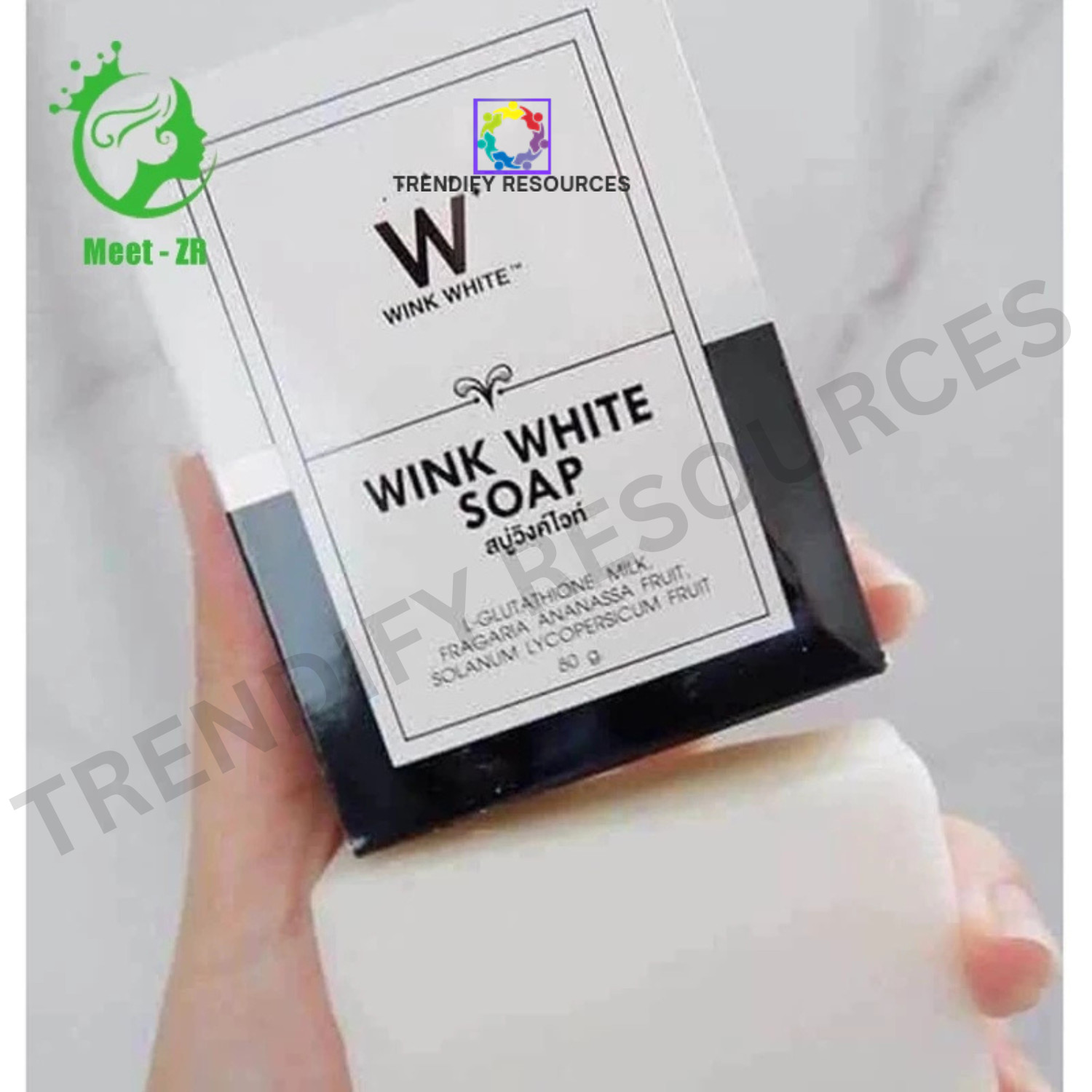 6 X Wink White Soap 80g Gluta Whitening Body Pure Face Lightening Skin Cleansing