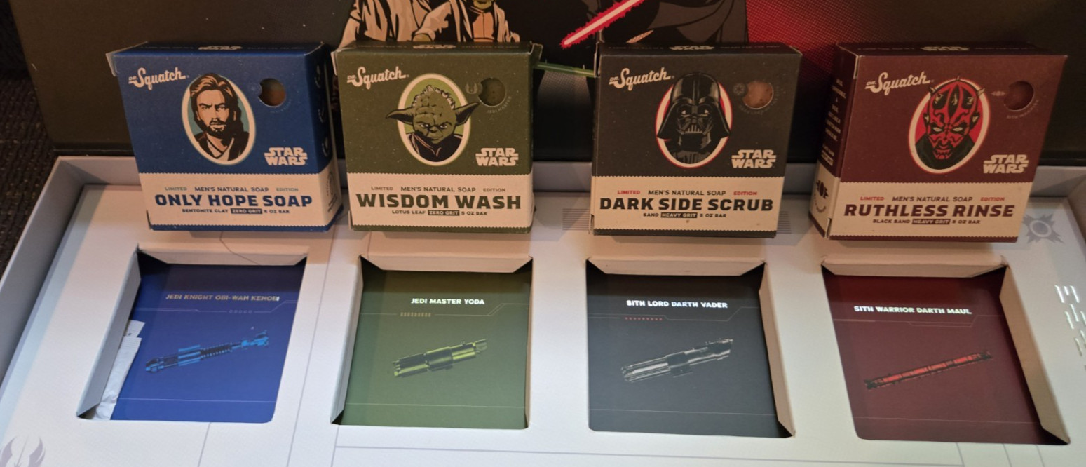 STAR WARS Dr. Squatch (Original) Limited Edition Collector’s Box and Set of 4