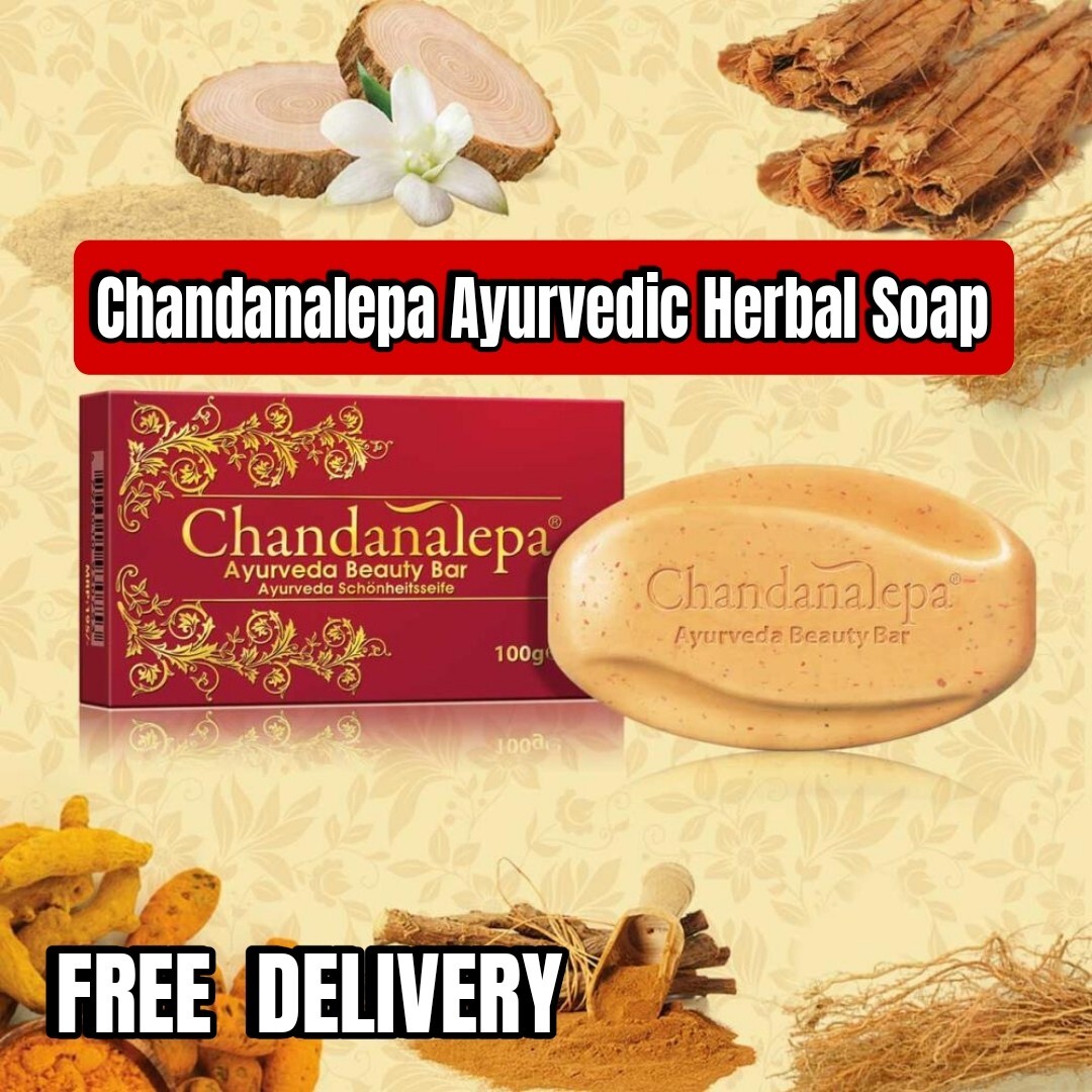 Chandanalepa Ayurvedic Herbal Soap Natural 100g Sri Lanka % / FREE DELIVERY#