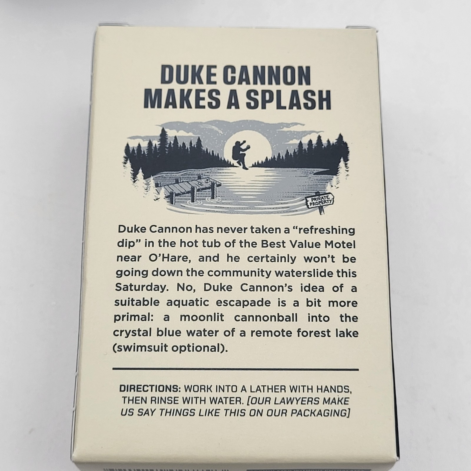 Lot of 3 Duke Cannon Midnight Swim Half Ration Brick of Soap 4.5oz