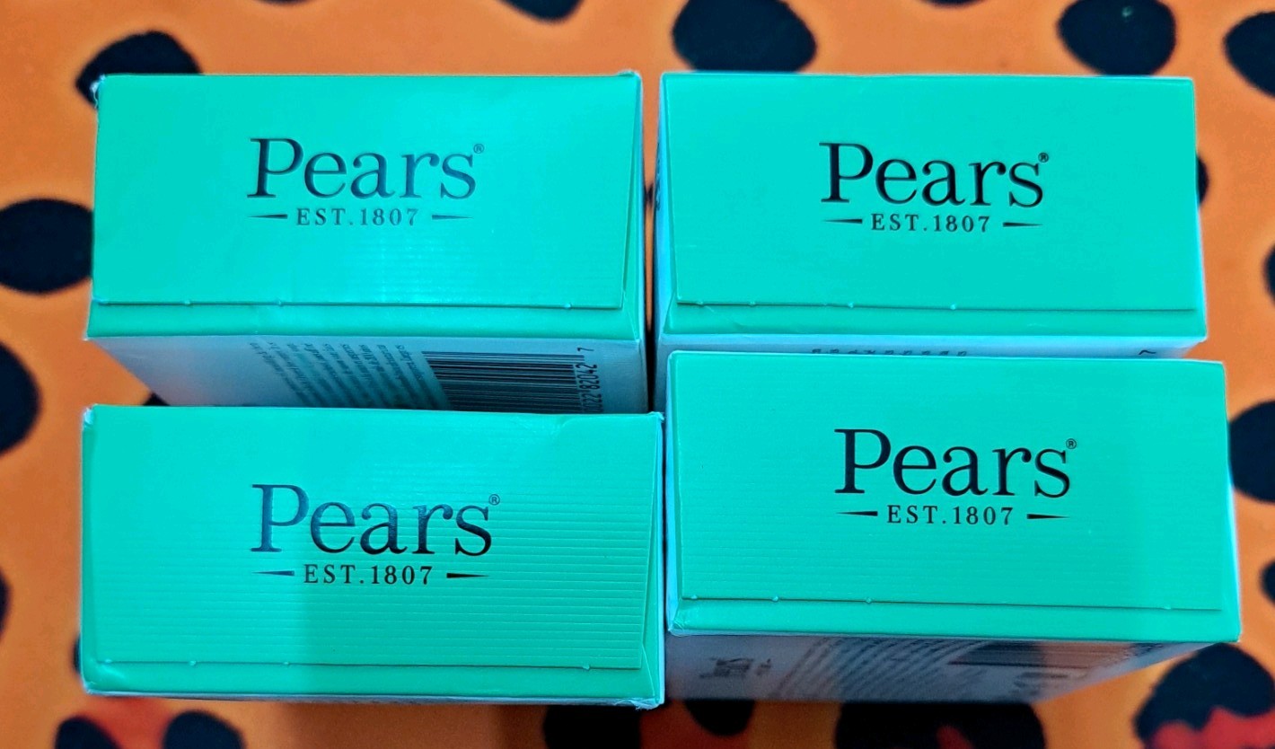 lot of (4) Pears Transparent Glycerin Bar Soap 3.53 Oz Each GREEN COLOR