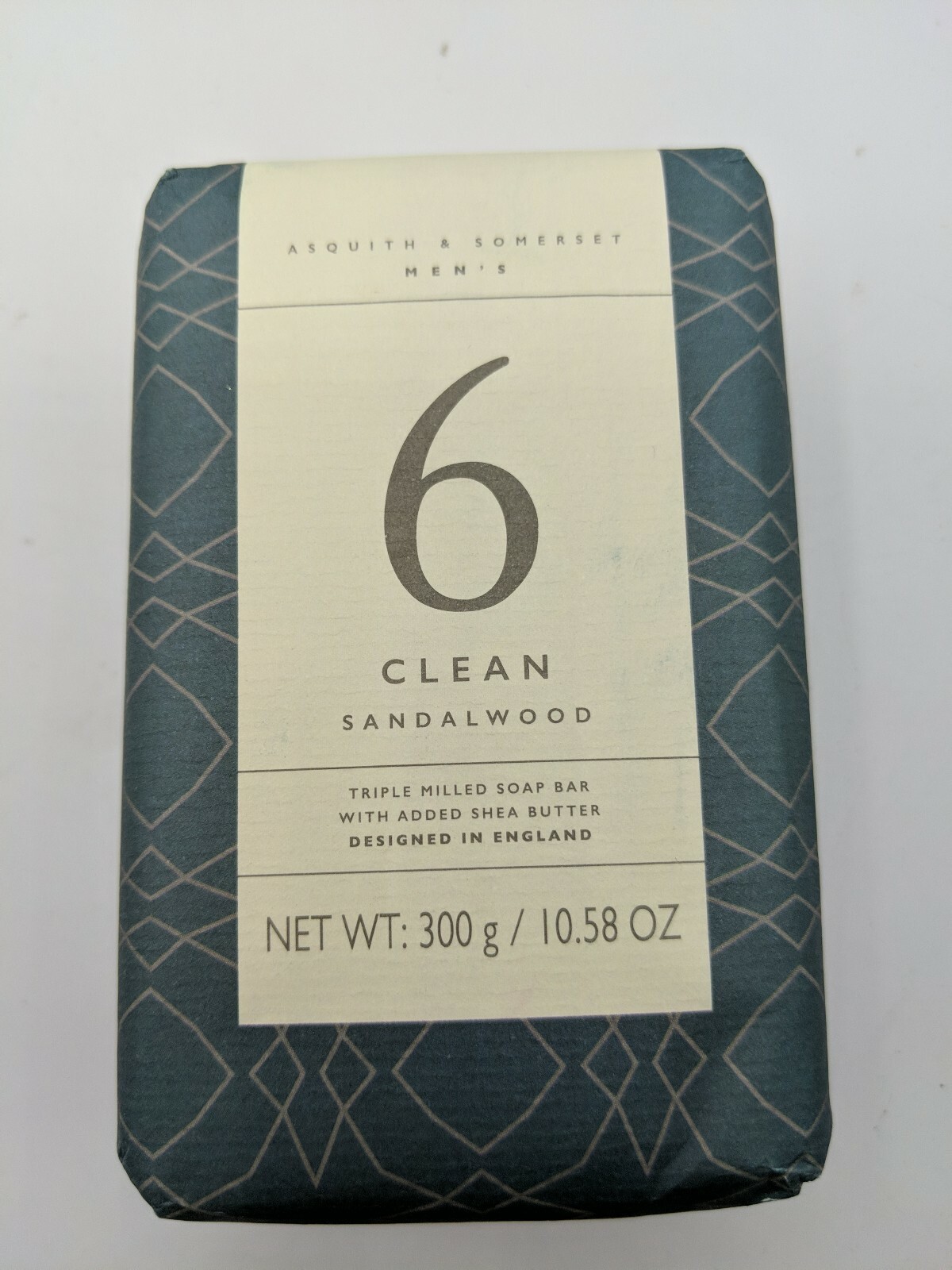 Men’s Fragrant Soap Bar Clean (6) Sandalwood W/ Shea Asquith & Somerset 10.58oz
