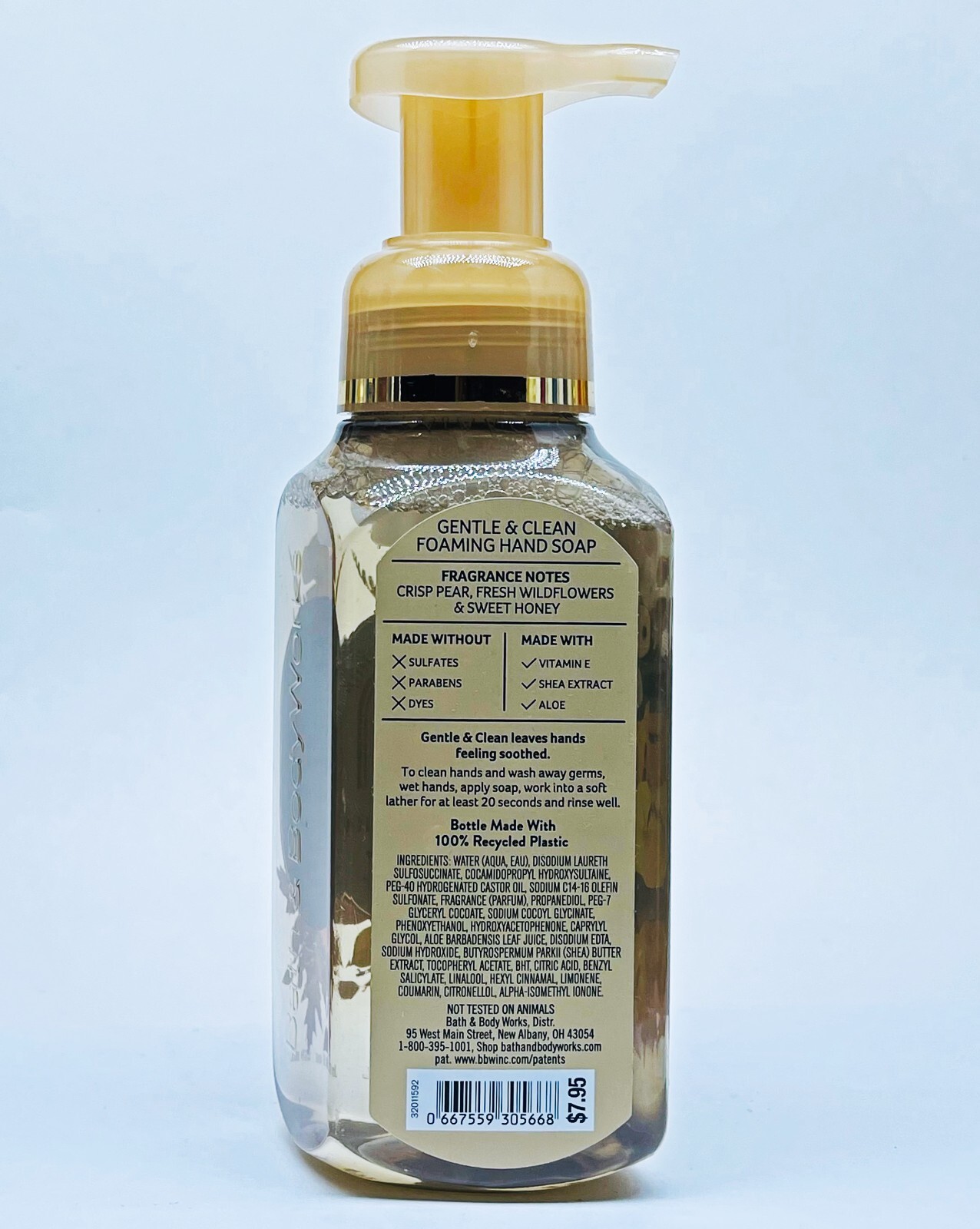 3 Bath & Body Works HONEY WILDFLOWER Gentle Foaming Hand Soap 8.75 oz