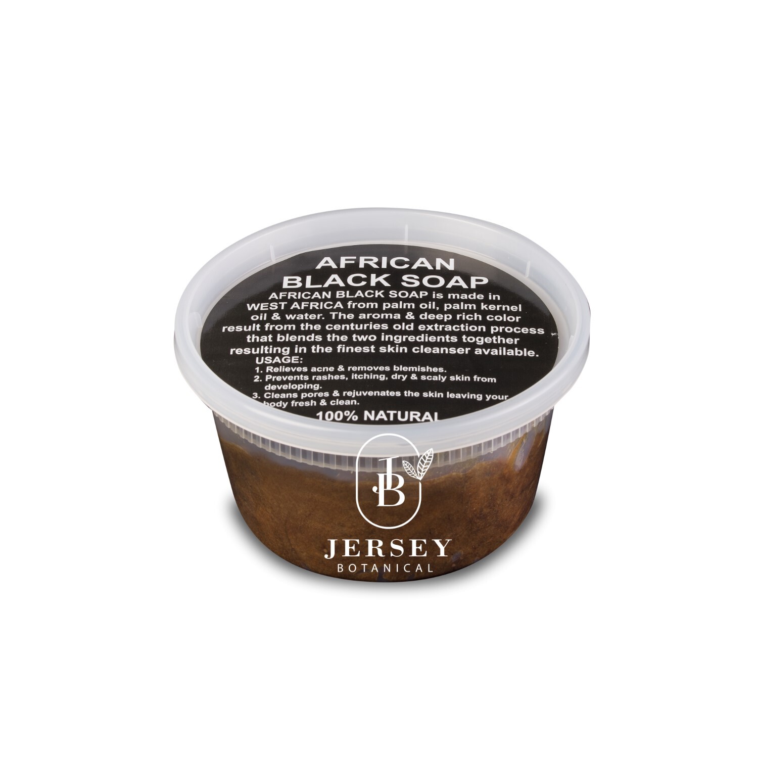 Raw African Black Soap Paste 100% Natural Organic Acne & Blemish Treatments