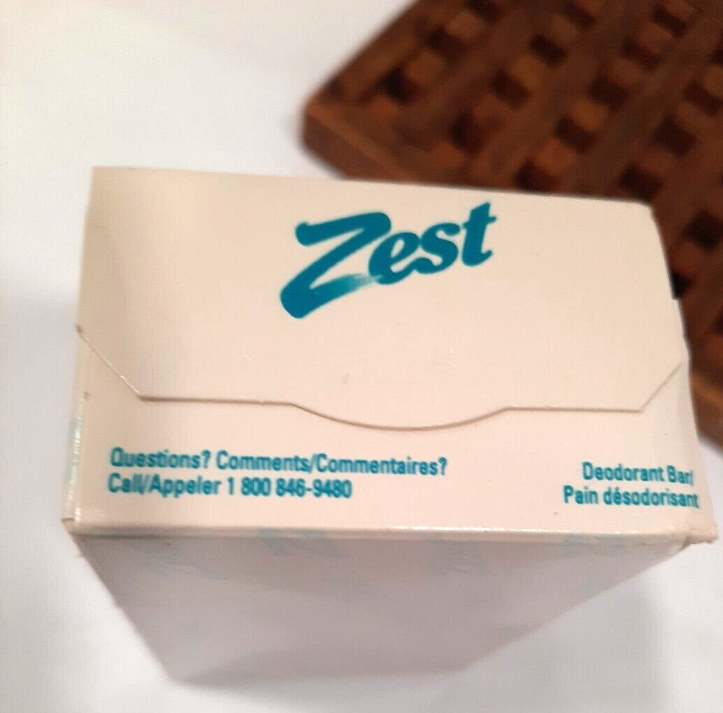 Zest Zestfully Clean Soap Bars Sealed Vintage NOS Large 2 are ” ENERGY RUSH “