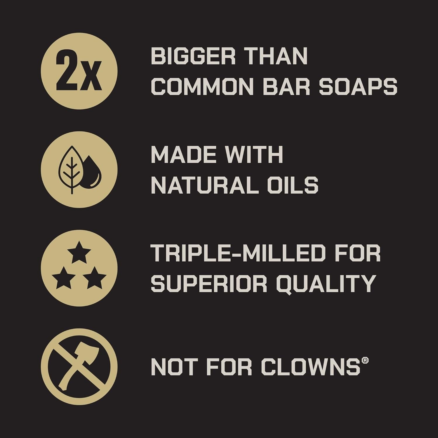 Frontier 30 Big Brick Soap Variety Pack – 3 Extra Large Bars, Masculine Scents