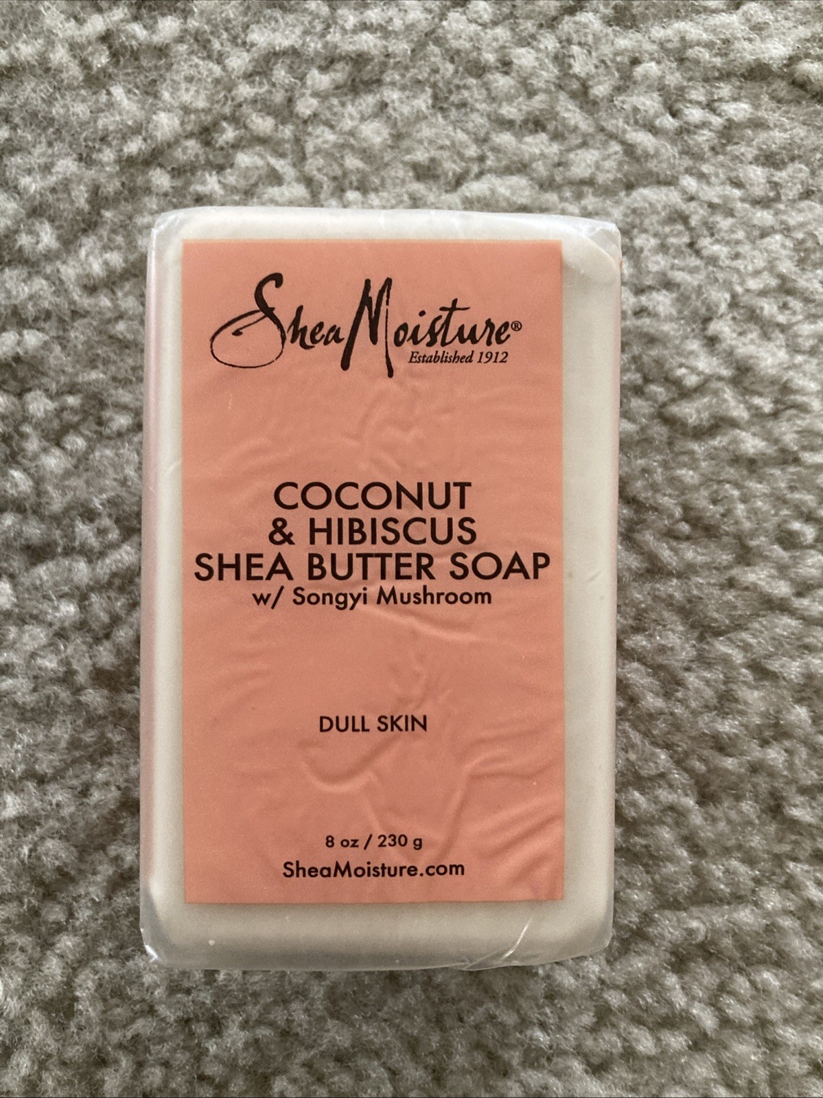 Shea Moisture Coconut & Hibiscus Shea Butter Soap w/ Songyi Mushroom 8 oz