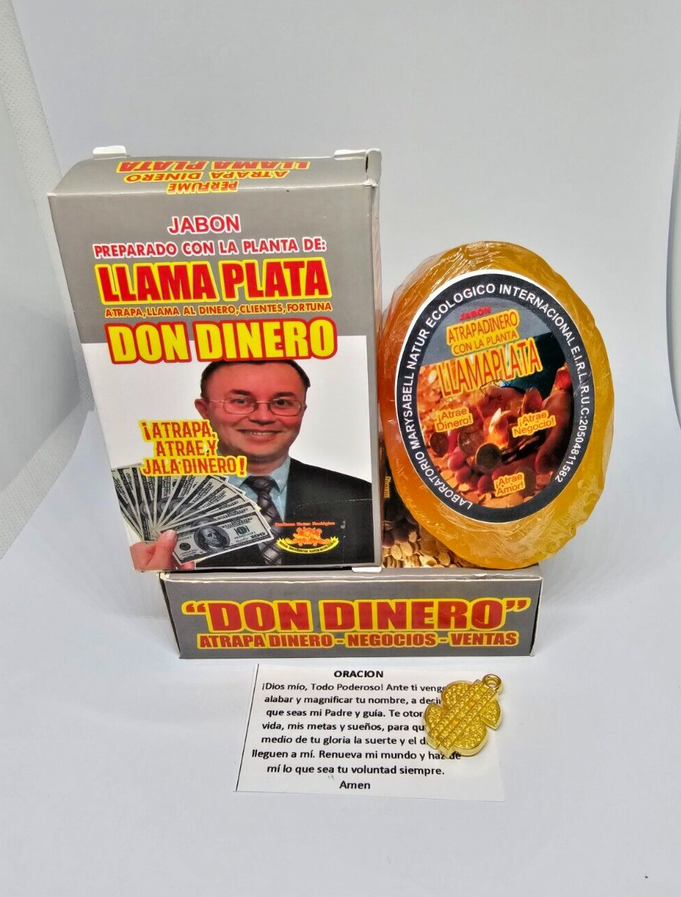 JABON LLAMA PLATA Atrapa llama al dinero cliente GRATIS incienso amuleto oracion