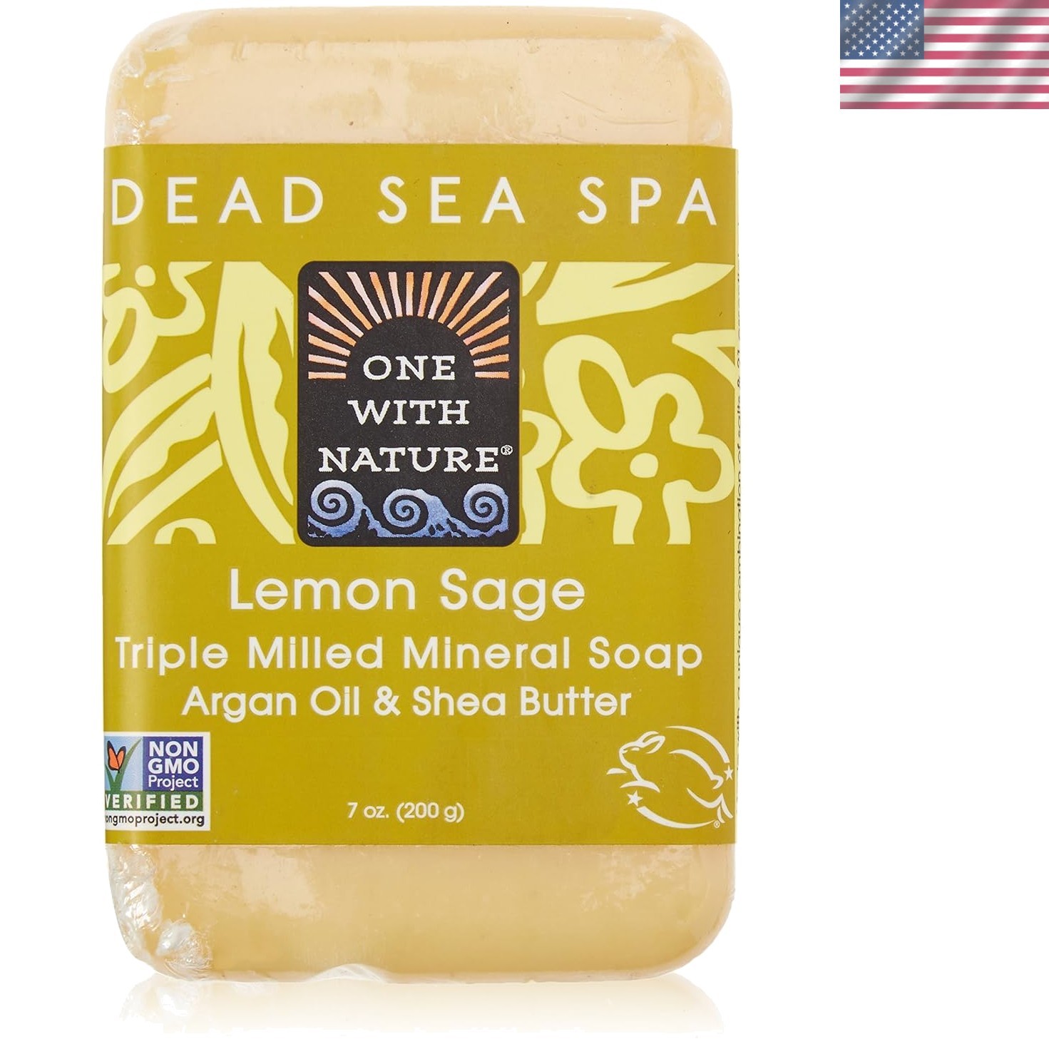 Luxurious 7 oz Lemon Sage Dead Sea Soap – Organic Exfoliation for Face & Feet