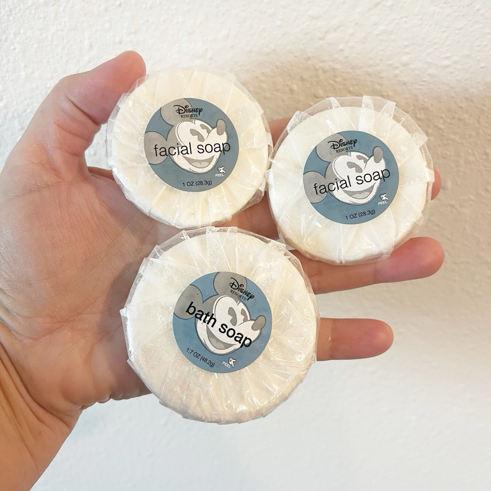 Disney Soap Lot of 3 Resort Mickey Mouse Bath Facial Travel Size 1.7 oz