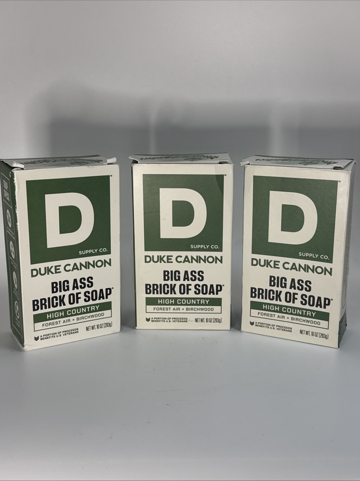 3x- Duke Cannon Big Ass Brick Soap High Country 10oz Benefits Vets New Scent