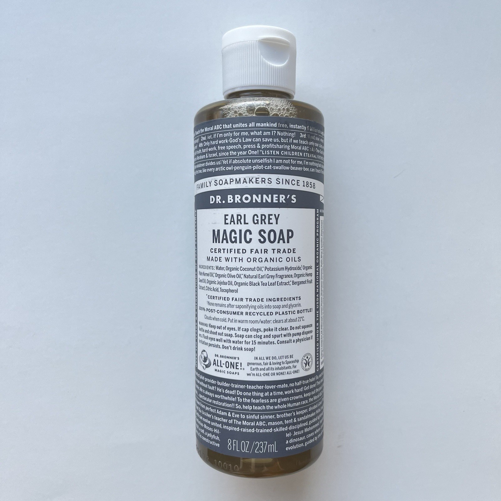 Dr Bronners EARL GREY Pure Castille Soap 8oz