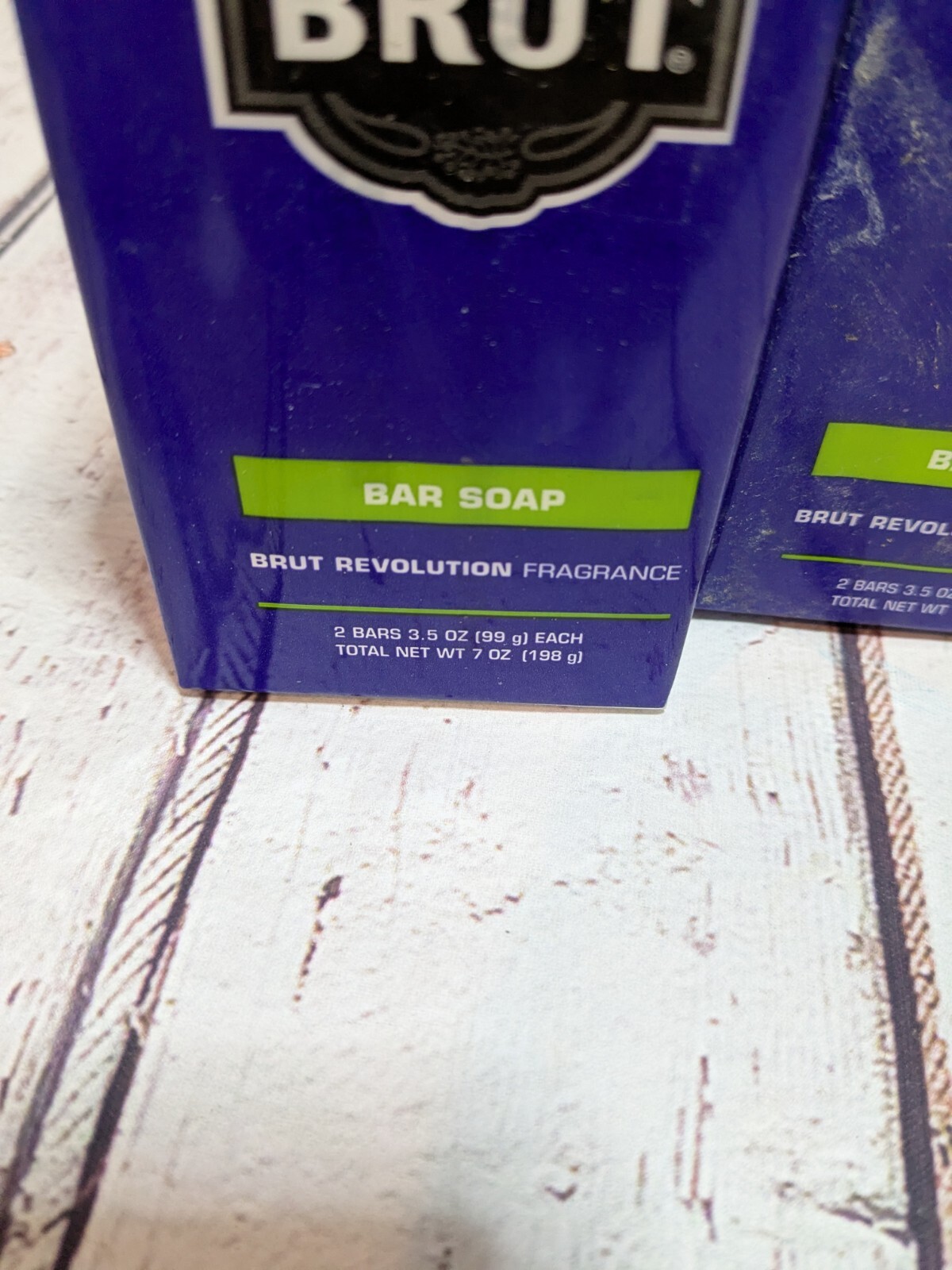 Brut Revolution Bar Soap 4 Bars 3.5 Oz. Each New Sealed