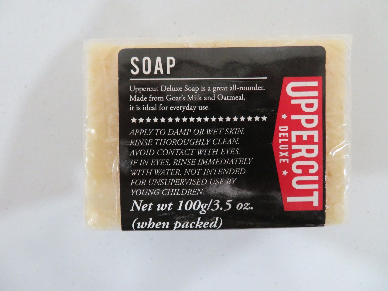 UPPERCUT DELUXE Goat’s Milk Oatmeal Unscented Body Soap Bar 3.5 Oz ea (Lot of 8)