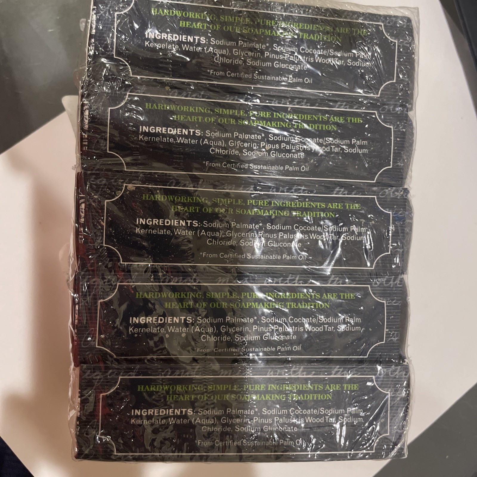 The Grandpa Soap Company Men’s Pine Tar (4 Boxes + 1 Free Bar-see description).