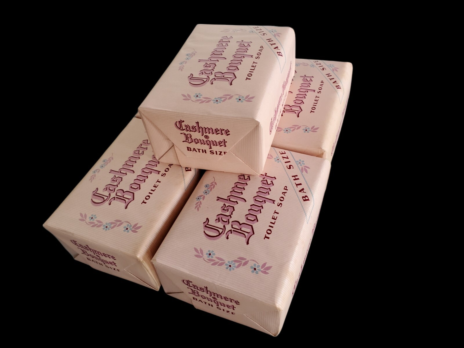 NOS VTG ANTIQUE CASHMERE BOUQUET CLASSIC BAR BATH SOAP 5 BARS HTF/RARE FULL SIZE