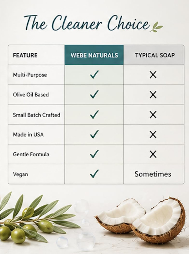 Pure Unscented Castile Liquid Soap Refill, 64 Ounce | Vegan & Gluten Free Non-Gm