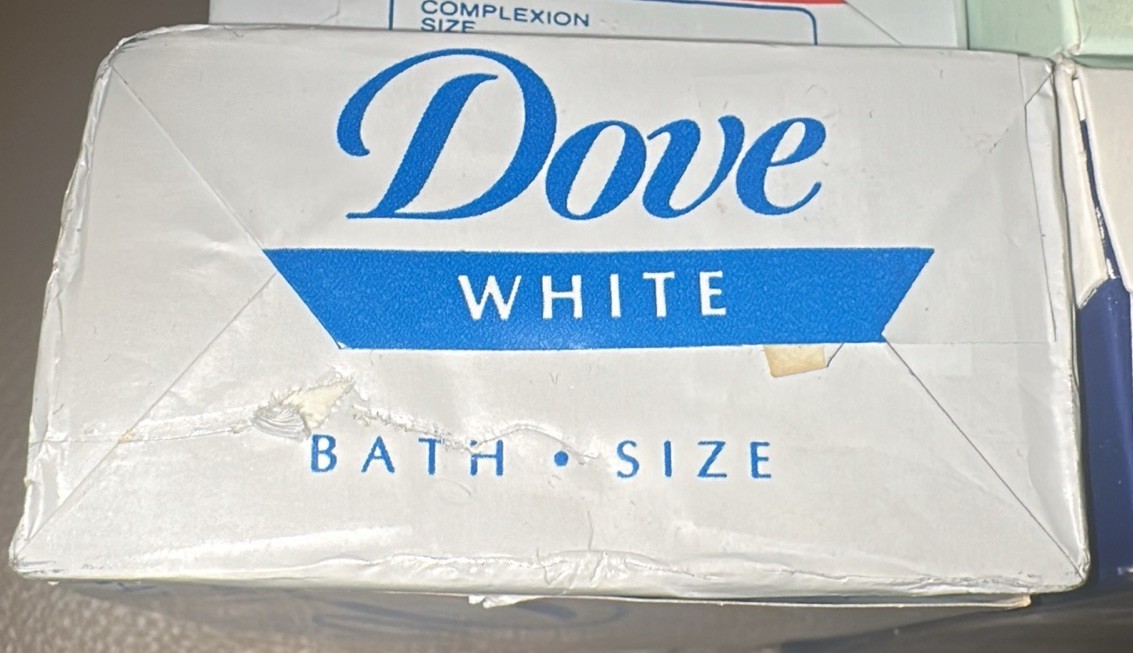 Vtg Mixed Dove Bars, 2-White, 1-Cucumber & Green Tea, And 1-White Beauty Bar-NOS