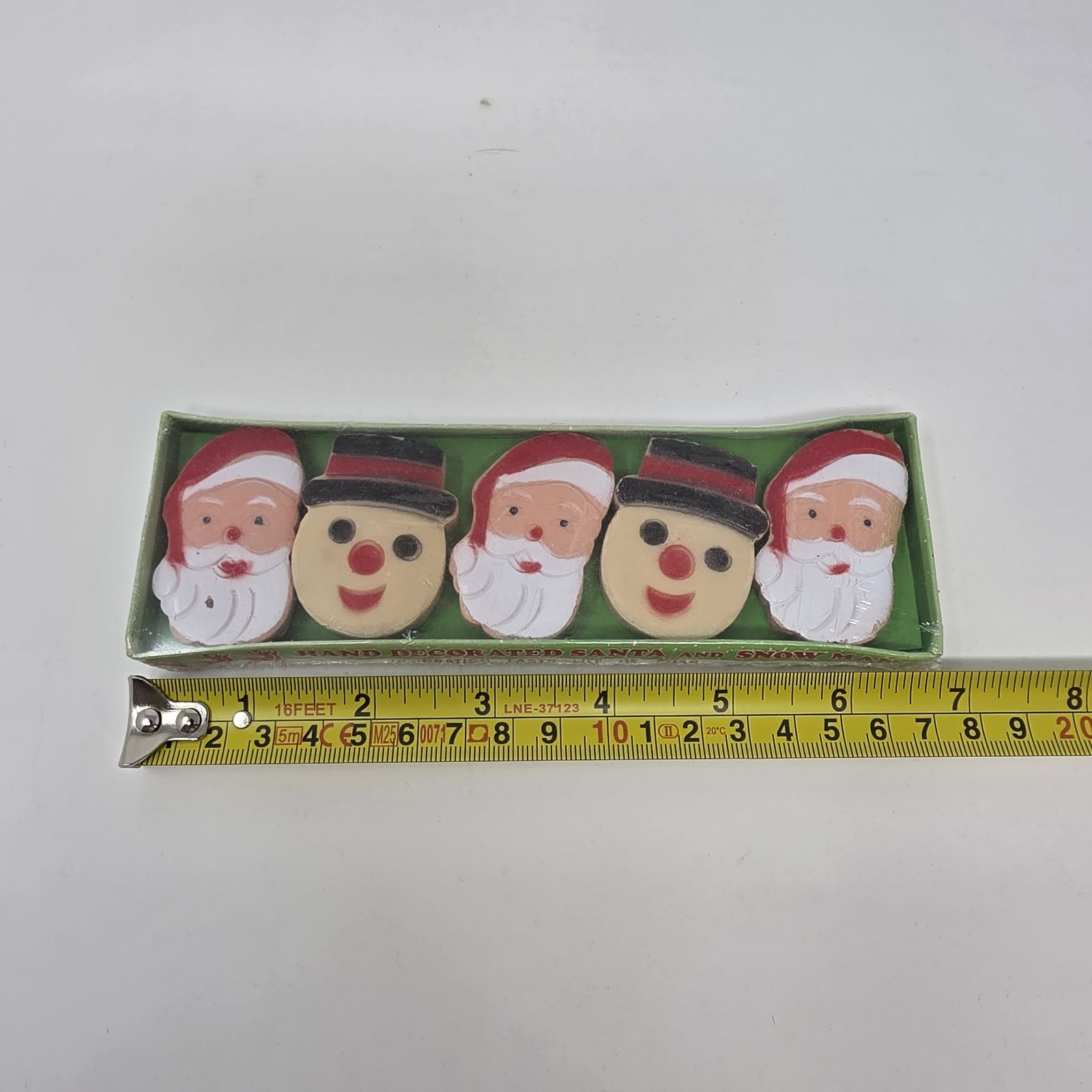 NOS 1977 Vintage Christmas Decorative Soap Santa Snowman