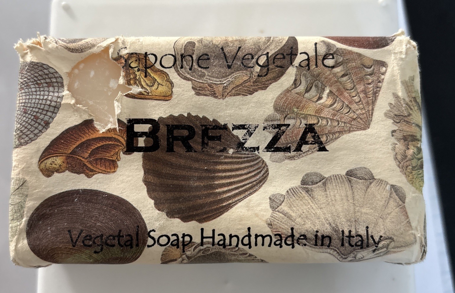 New Sapone Vegetale Handmade in Italy 10.5oz Bath Bar Soap Lot 2 Brezza/Primrose